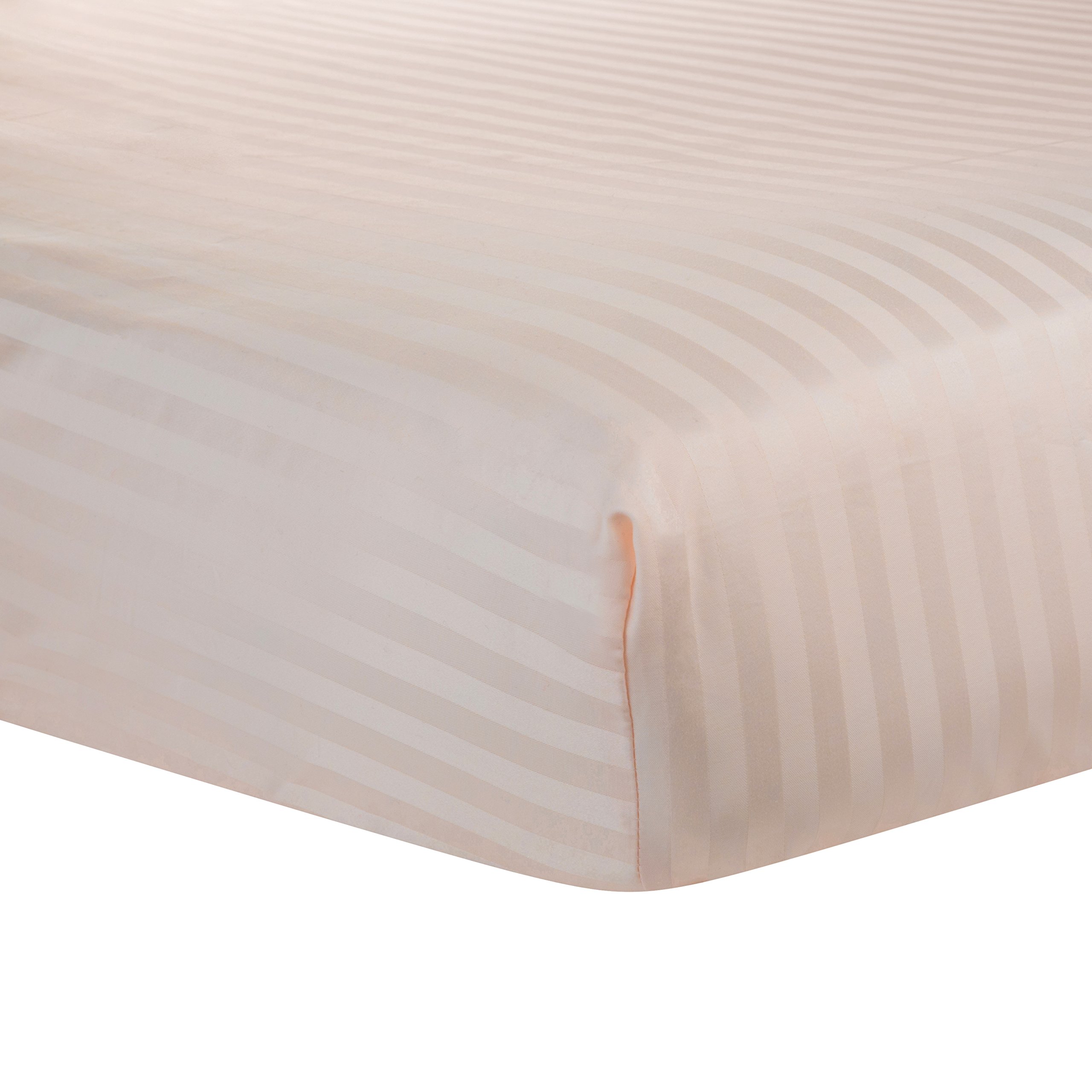 Premium 100% Cotton Striped Fitted Crib Sheets - Ultra Soft Sateen Weave Nursery Bedding for Baby Boys & Girls - Fits Standard Crib & Toddler Mattresses - Pale Pink Stripe Design - Perfect for Nursery Decor, Baby Showers & Gift Giving
