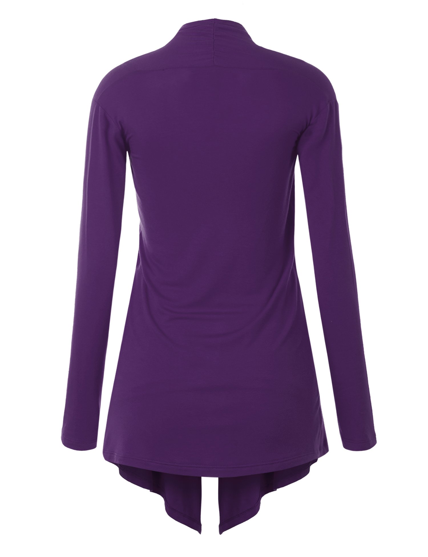 MBJ Women's Draped Open-Front Cardigan Sweater - Soft Long Sleeve Knit Wrap Cover Up for Fall & Winter - Perfect for Office, Date Night and Casual Outfits