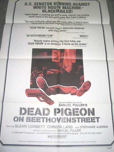 Dead Pigeon on Beethoven Street Original U.S. One Sheet Movie Poster (Sam Fuller) - Vintage Film Memorabilia & Collector's Item for Movie Buffs