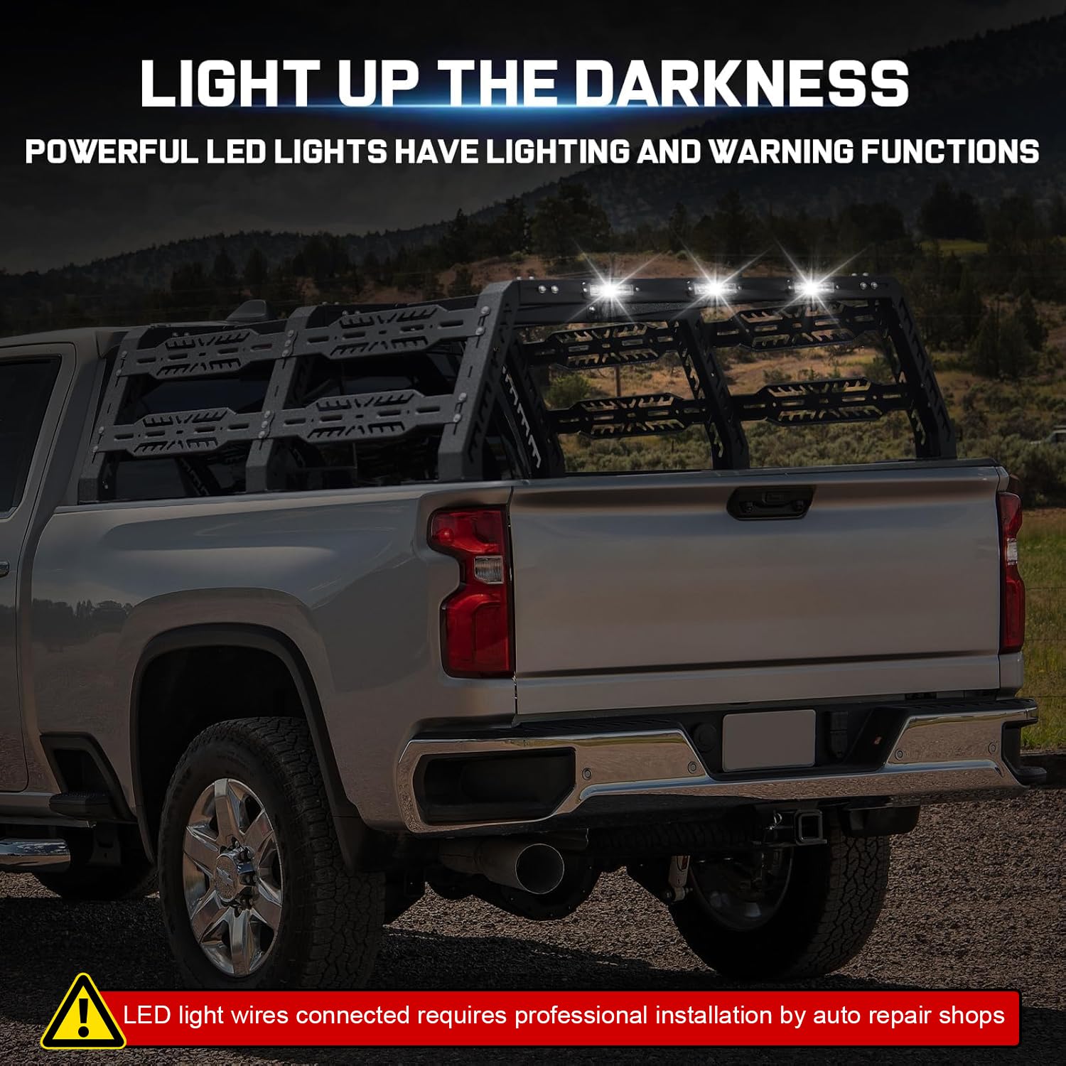 Heavy Duty Overland Truck Bed Rack for Full Size Pickups - 21