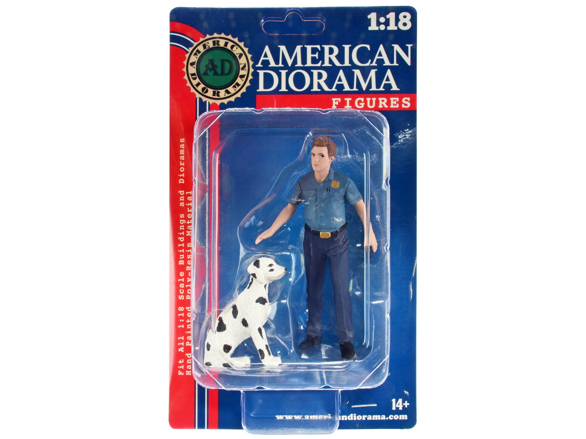 American Diorama 1/18 Scale Firefighters Training Figures Set - Realistic Fire Dog & Trainer Model for Military Diorama, Scene Building & Collectors - Perfect for Action Figure Displays & Firefighter Training Simulations