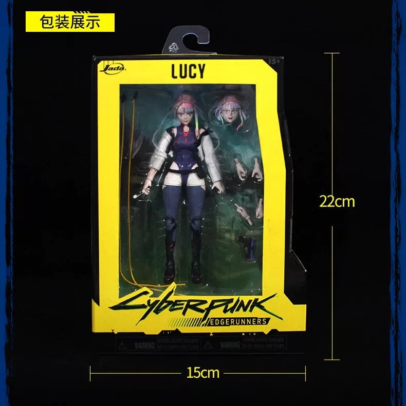 Jada Toys 1/12 Scale 6-inch Cyberpunk: Edgerunners Lucy & David Action Figures - Collectible Anime Figures for Display & Gaming Scenes