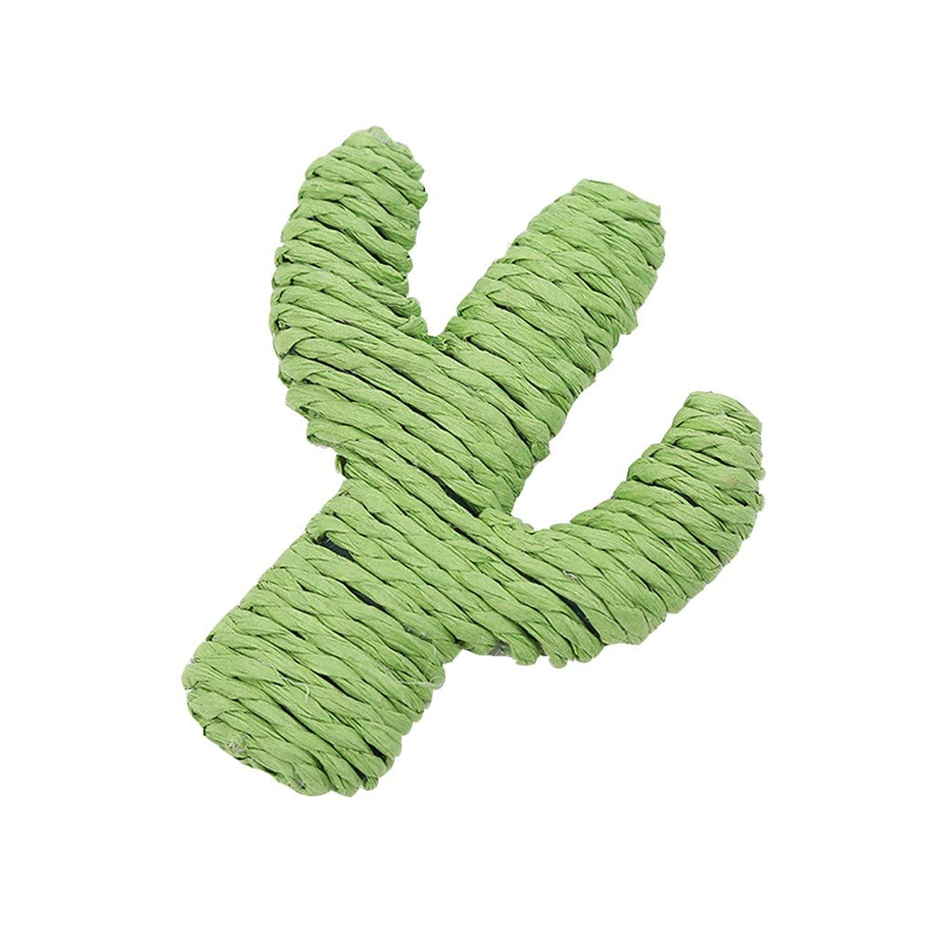 JKRED Cat Chew Toy - Cactus Rope for Teeth & Claws - Green Pet Supplies for Play & Training