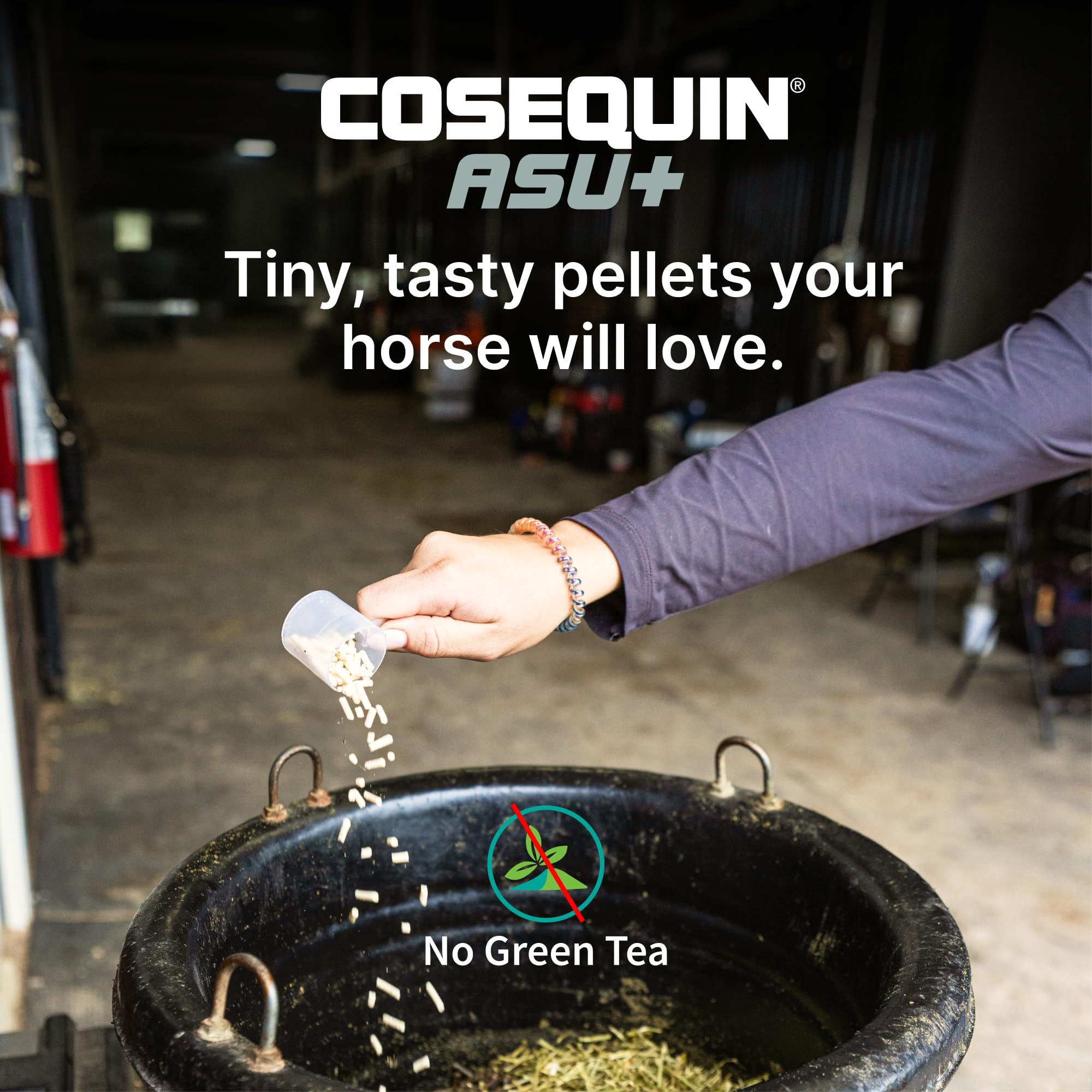 Nutramax Cosequin ASU Plus Joint Health Supplement for Horses - Pellets with Glucosamine, Chondroitin, MSM, ASU, ALA & Hyaluronic Acid (1050g) | Supports Mobility & Comfort for Active & Senior Horses | Ideal for Training, Competition & Daily Joint Care