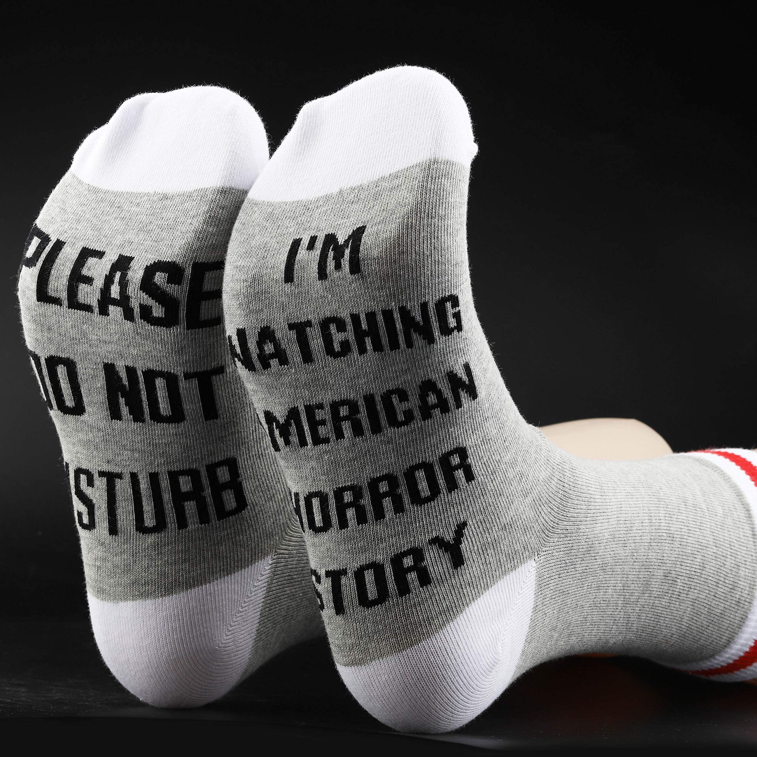 GJTIM 2 Pairs TV Show Inspired Novelty Socks - Perfect Gift for TV Lovers - Great for Cosplay, Themed Parties & Fan Collections