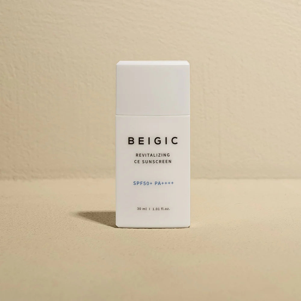 BEIGIC Revitalizing CE Sunscreen SPF50+ PA++++ 30ml - Anti-Aging & UV Protection Face Sunscreen for Daily Use - Perfect for Outdoor Activities & Beach Days