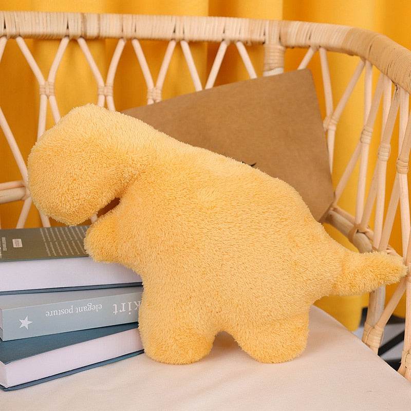 Dino Chicken Nugget Plush Toy - Cute Dinosaur Stuffed Animal for Kids, Soft & Huggable - Perfect for Playtime, Gifts, and Room Decor