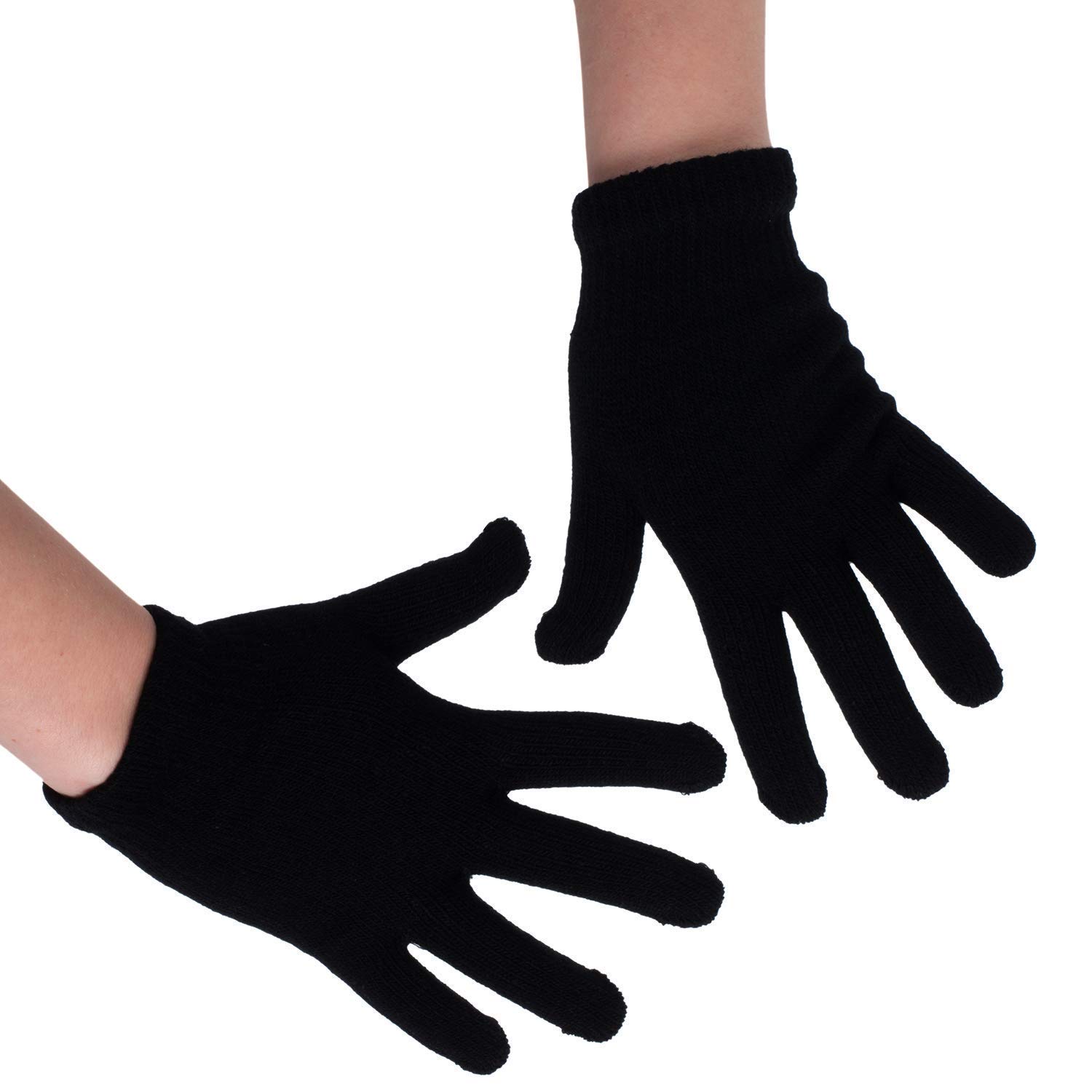 Yacht & Smith Wholesale Winter Beanie and Glove Set - Bulk Pack for Kids & Adults - Warm Knit Hats & Gloves Combo for Cold Weather, Outdoor Activities, and Homeless Shelter Donations