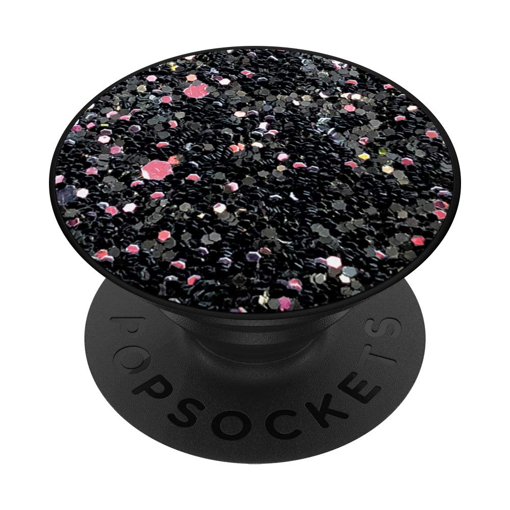 Black & Multicolor PopSockets Phone Grip Stand - Expandable Phone Holder for iPhone, Samsung, Tablets - Perfect for Work, Travel & Hands-Free Viewing