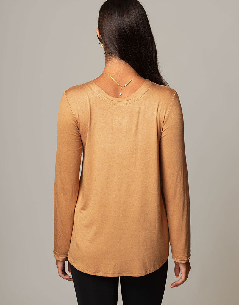 Sunday HOTWORX Long Sleeve T-Shirt for Women - Comfortable Workout & Lounge Wear for Yoga, Gym, and Casual Outfits