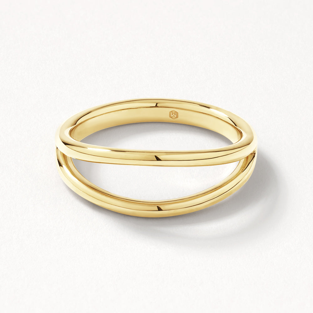 Premium Double Band Split Ring in Gold - Durable Jewelry Connector for Keychains, Charms & DIY Crafts - Perfect for Jewelry Making and Accessories