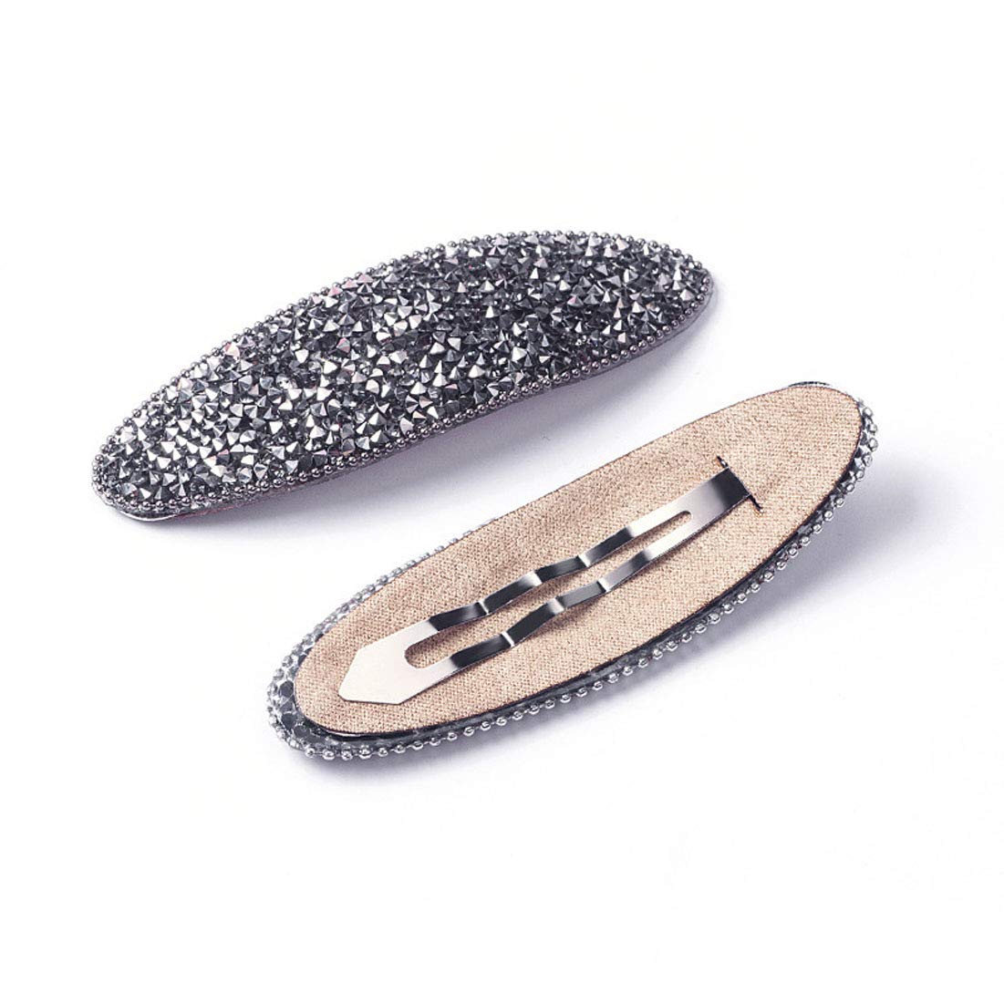 3PCS Sweet Rhinestone Hair Clips for Women - Elegant Alloy Hairpins, Fashionable Barrettes & Side Hair Clips (Silver) | Perfect for Weddings, Parties & Daily Styling