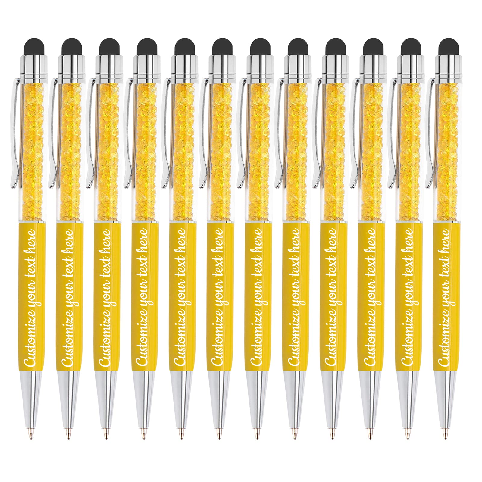 Custom Engraved Ballpoint Pens Bulk - Personalized Name & Message Stylus for Business, Office, Graduation - Unique Christmas & Birthday Gifts for Men & Women - Perfect for Corporate Events, Promotions & Special Occasions
