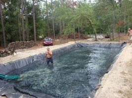 Premium 24x24 Pond Liner - Heavy Duty Fish Pond Tarp with 40+ Year Lifespan | UV Resistant & Durable Waterproof Membrane for Koi Ponds, Water Gardens & Backyard Landscaping Projects
