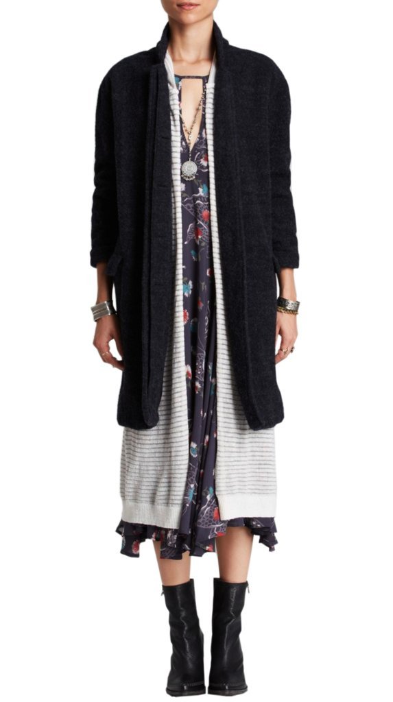 Free People Solid Long and Lean Coat - Women's Slim Fit Trench Coat for Fall & Winter | Water-Resistant Outerwear for Work, Travel & Everyday Wear