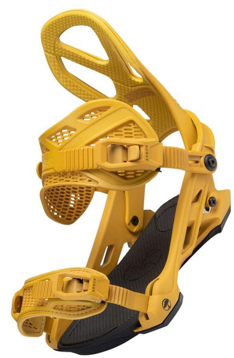 Arbor Hemlock Snowboard Bindings 2021-2022 - High-Performance Snowboard Bindings for All-Mountain & Freeride | Perfect for Powder Days & Backcountry Adventures