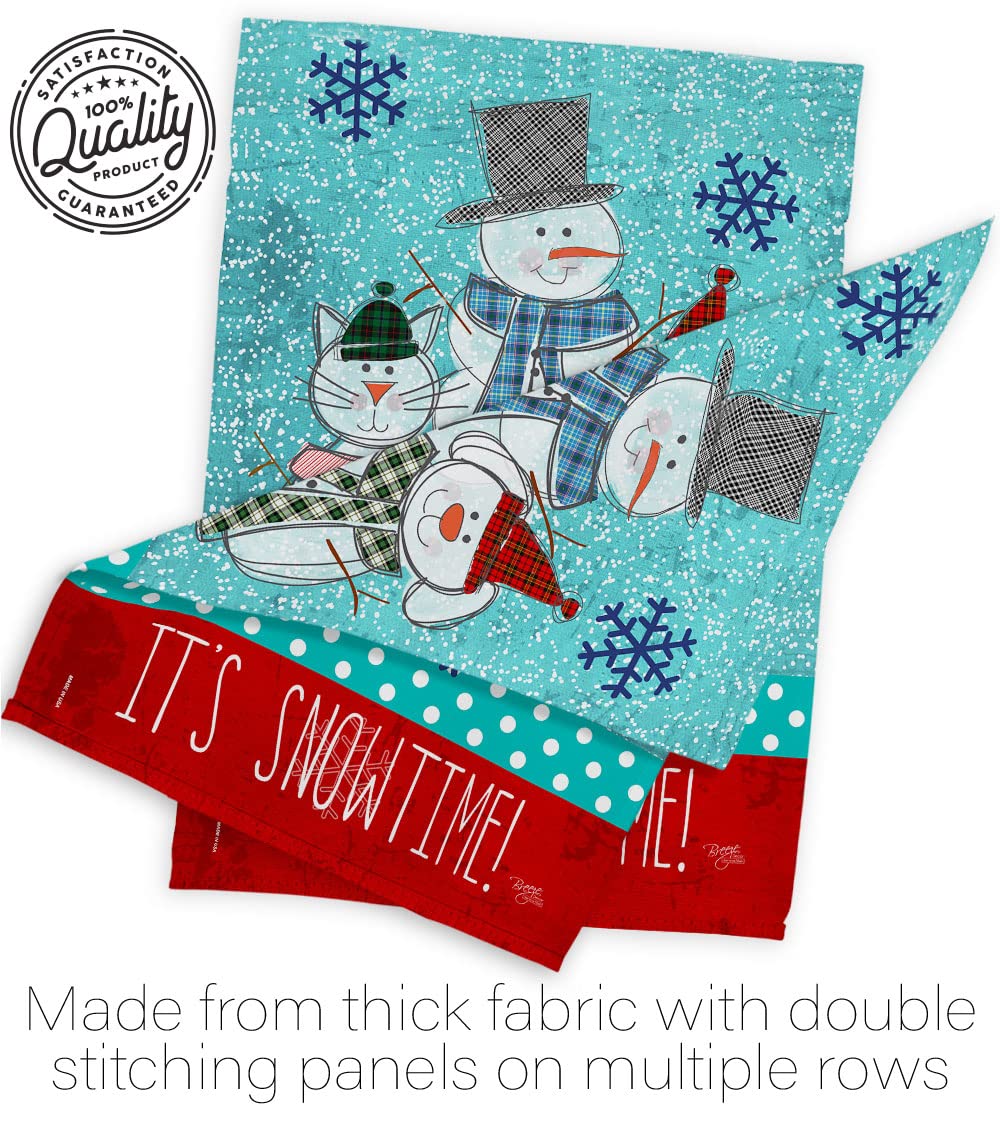 Winter Wonderland Decorative Banner Pole & Garden Flag Set 13x18.5in - Outdoor Holiday Decor