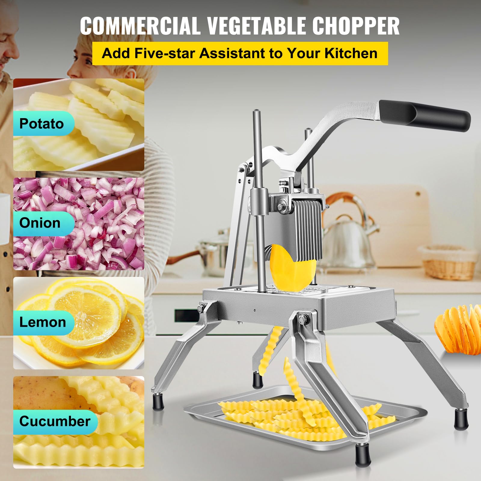 Happybuy Commercial Vegetable Fruit Dicer - 3/8