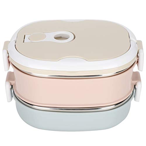 Stainless Steel Insulated Bento Lunch Box - 2 Layer 1800ml Leakproof Thermal Food Container for Kids, Students & Office Workers | Perfect for School, Work & Outdoor Picnics