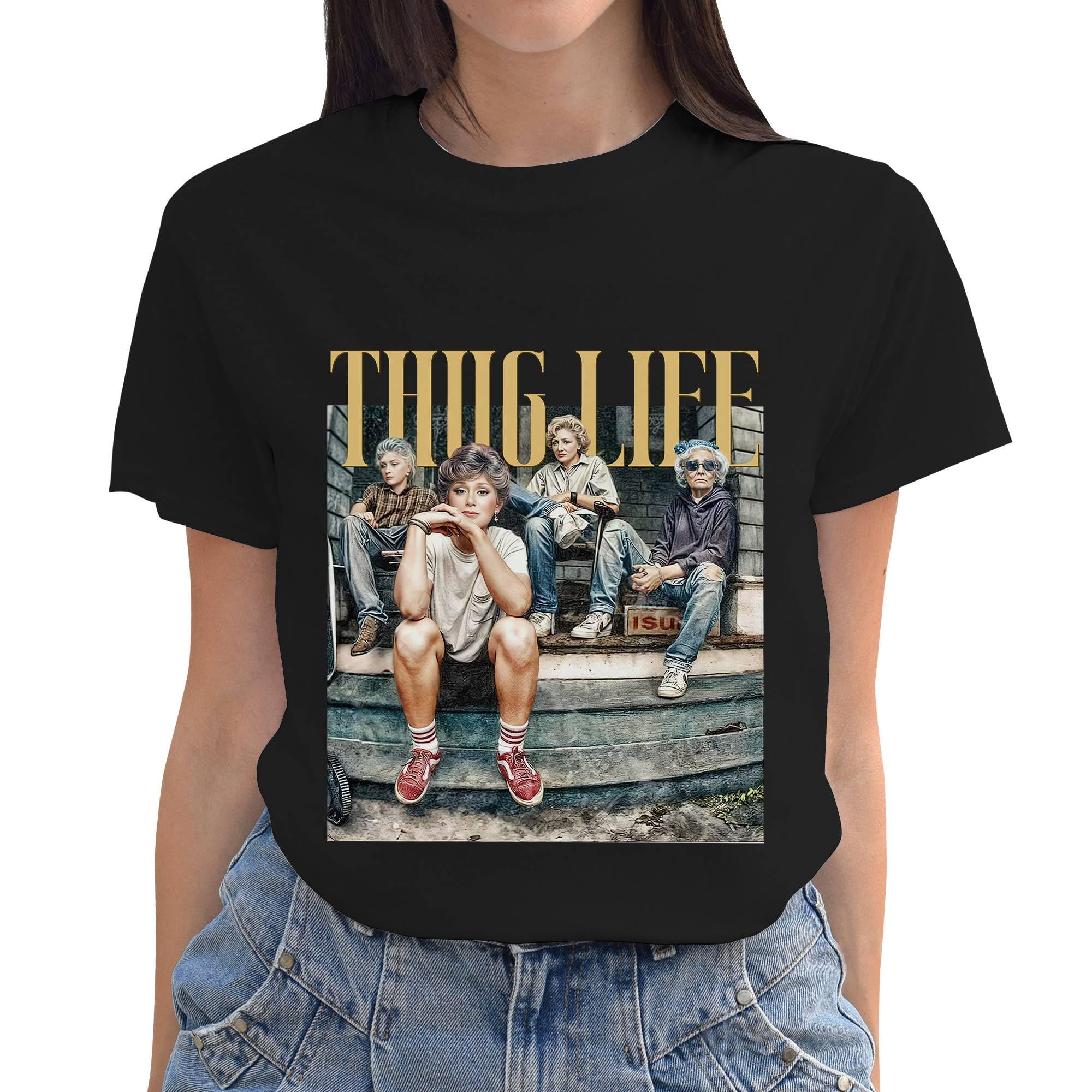 Golden Shirts for Women - Vintage 80s TV Sitcom T-Shirt - Soft Cotton Retro Tee - Perfect for Casual Wear, Costume Parties & Nostalgic Fashion