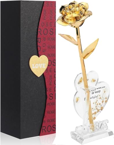 Gold Rose(with Stand)