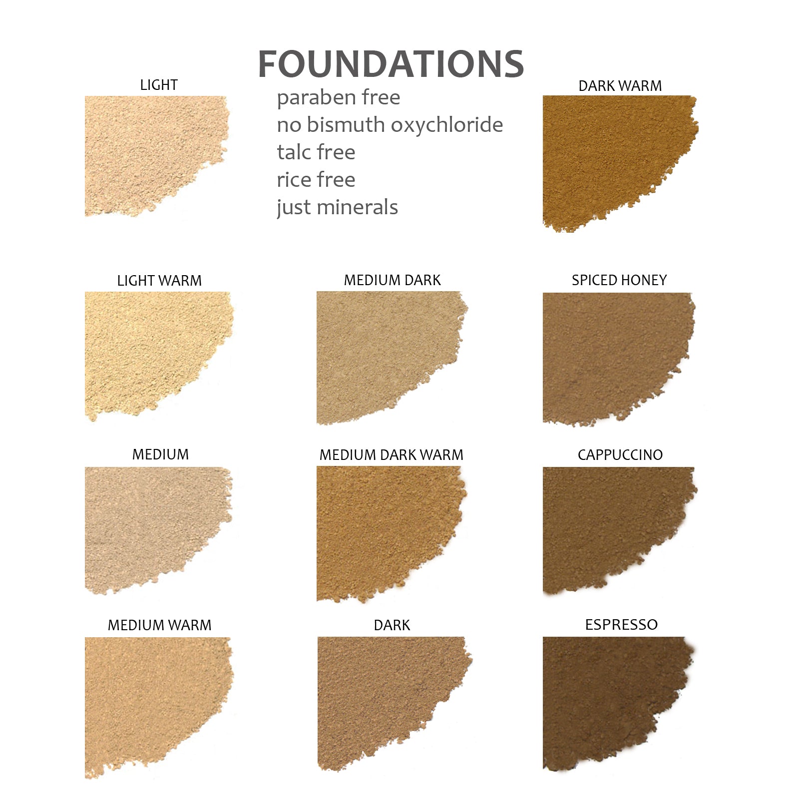 Mineral Foundation - Medium Dark Warm Shade for Flawless Coverage | Natural Makeup for All-Day Wear | Perfect for Sensitive Skin & Everyday Use