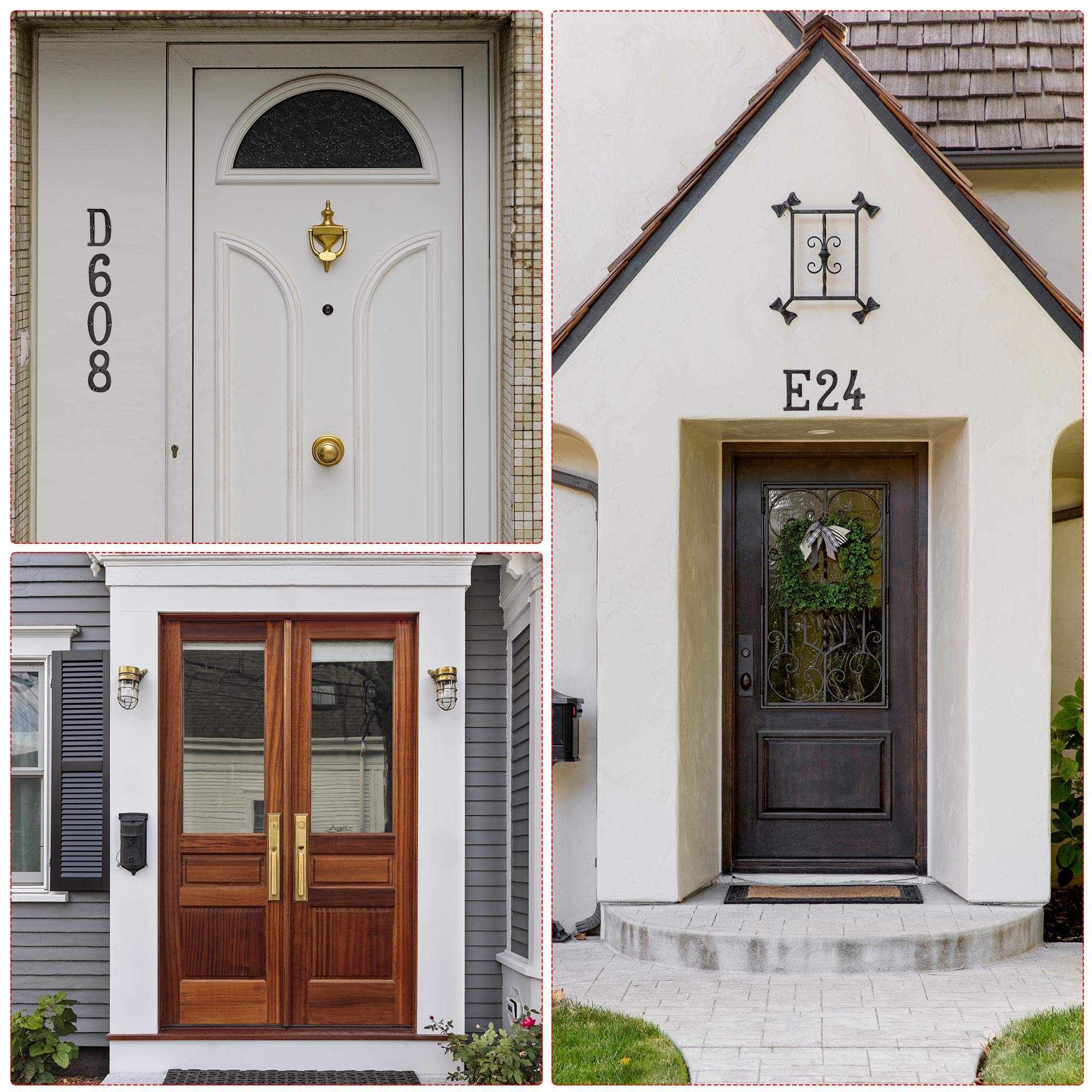 3 Inch Cast Iron House Number 3 - Durable Address Sign for Home, Hotel & Mailbox - Perfect for Front Door, Porch, Gate & Property Identification