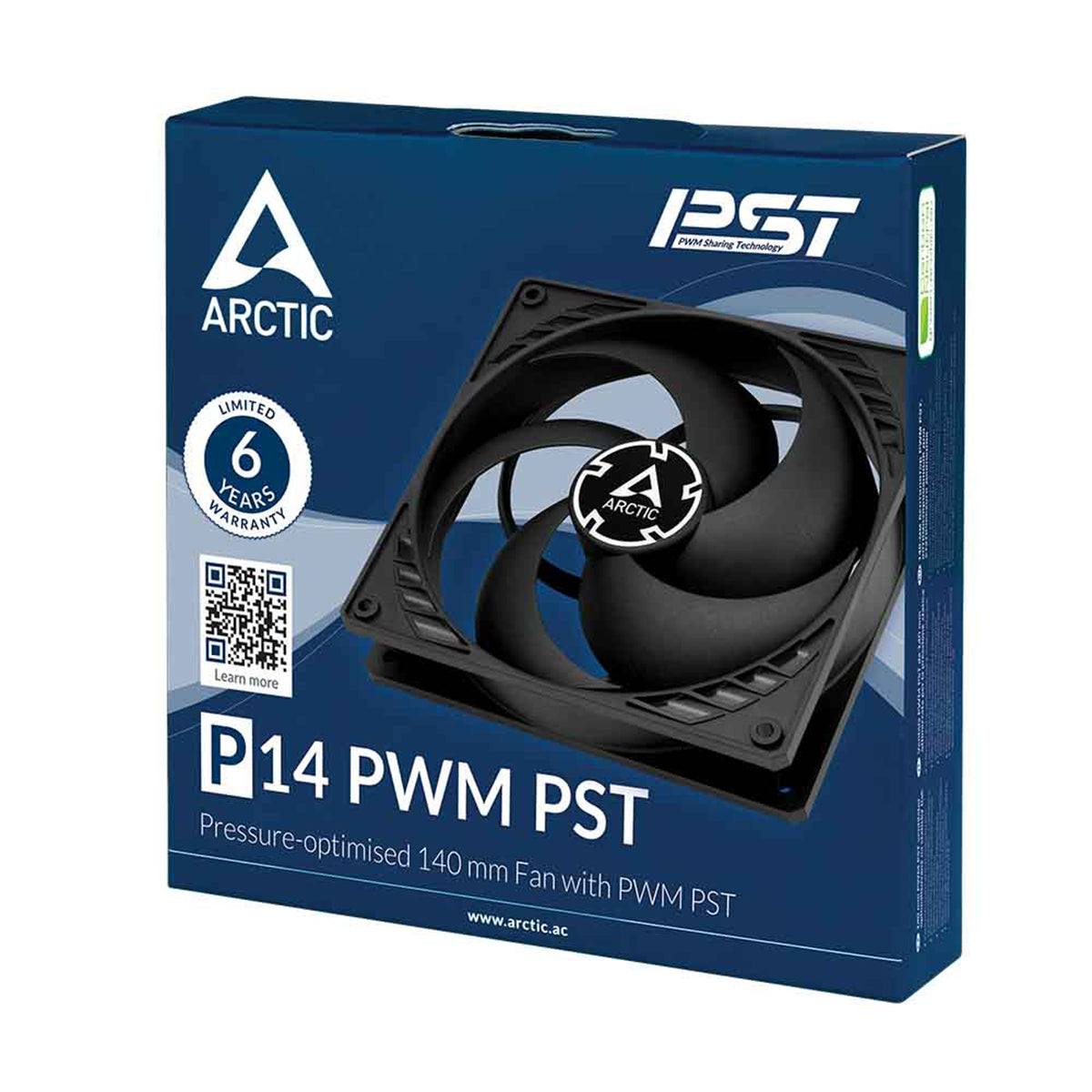 Arctic P14 PWM PST 140mm High Performance PC Cooling Fan - Black | Perfect for Gaming PCs, Workstations & PC Case Airflow Optimization