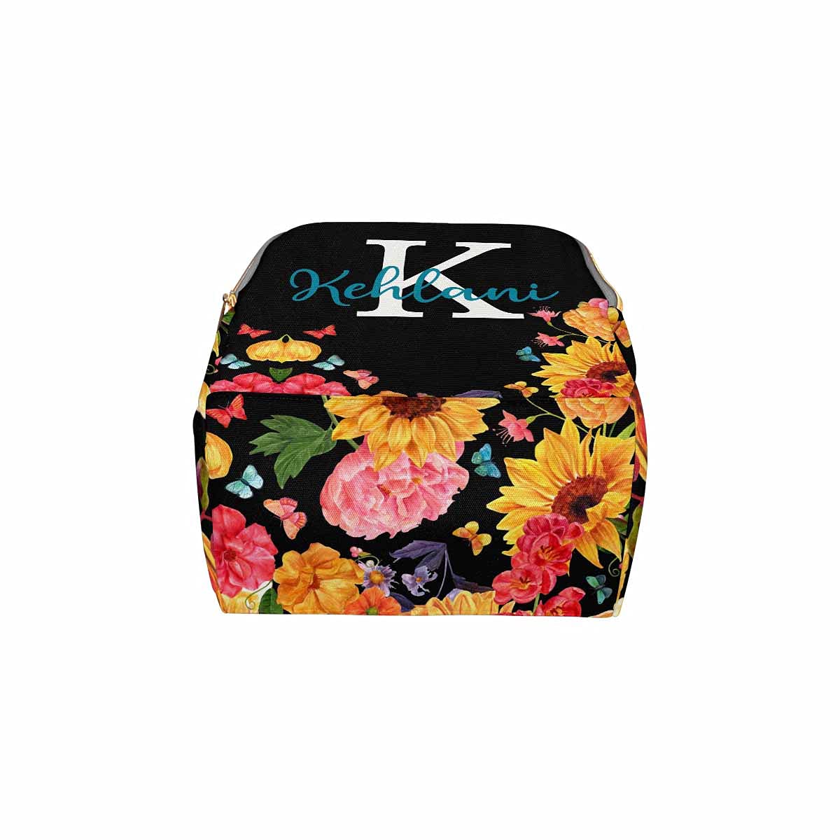 Custom Personalized Diaper Backpack for Moms - Waterproof Baby Diaper Bag with Name Embroidery, Sunflower Design, Multifunctional Travel Daypack for Nursing, Baby Girl & Boy Essentials - Perfect Gift for New Moms, Ideal for Daycare, Hospital Visits & Family Outings
