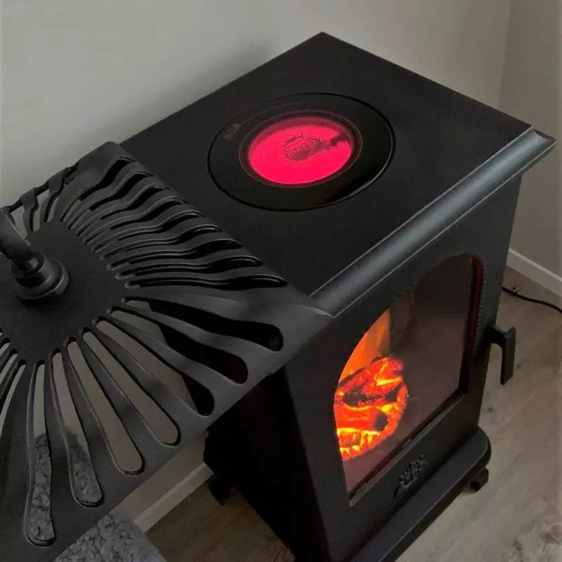Westbo Victoria 100 EL Cast Iron Stove - Classic Electric Fireplace for Cozy Living Rooms & Winter Home Heating