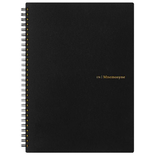 Maruman Mnemosyne Spiral Notebook - A5 Size, 5mm Grid Ruled Pages, Premium Smooth Paper for Note Taking, Journaling & Office Use - Ideal for Students, Professionals & Artists