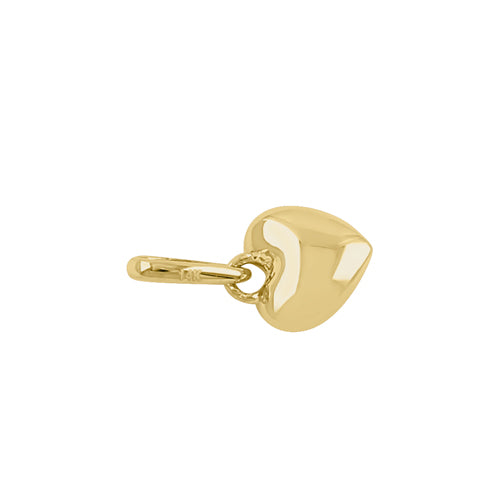 14K Solid Yellow Gold Small Heart Pendant Necklace - Dainty & Elegant Jewelry Gift for Women, Perfect for Valentine's Day, Anniversary or Everyday Wear