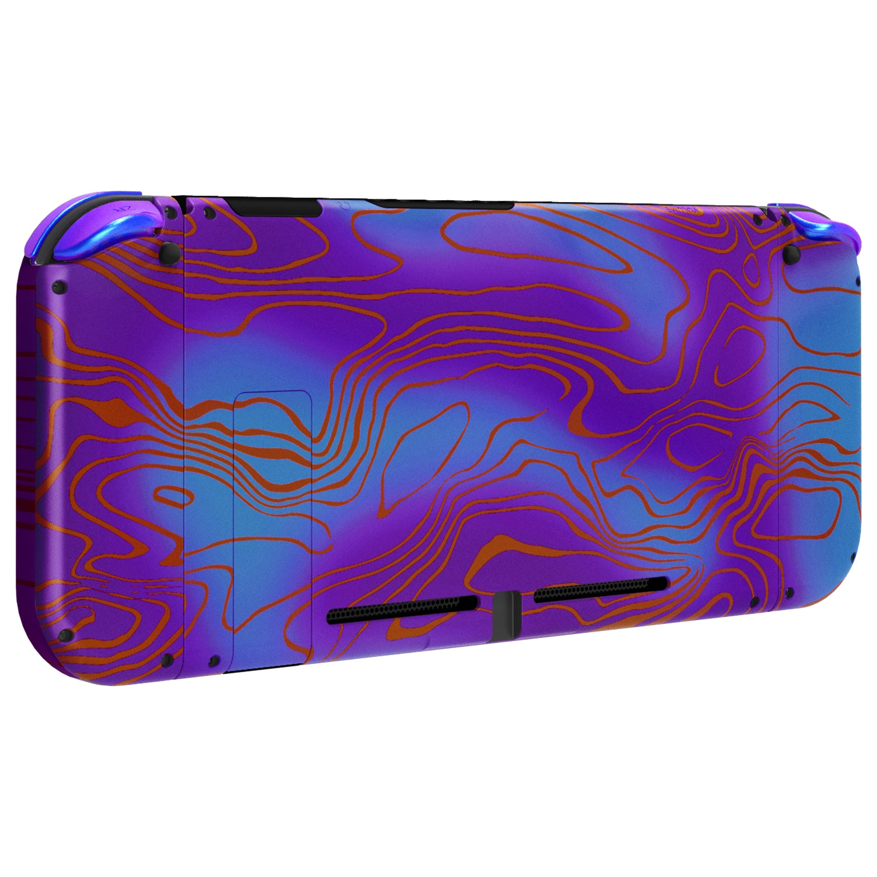 eXtremeRate Damascus Camo Back Plate & Joycon Controller Housing for Nintendo Switch - DIY Replacement Shell with Buttons (QT127) | Perfect for Gaming Enthusiasts & Custom Mods