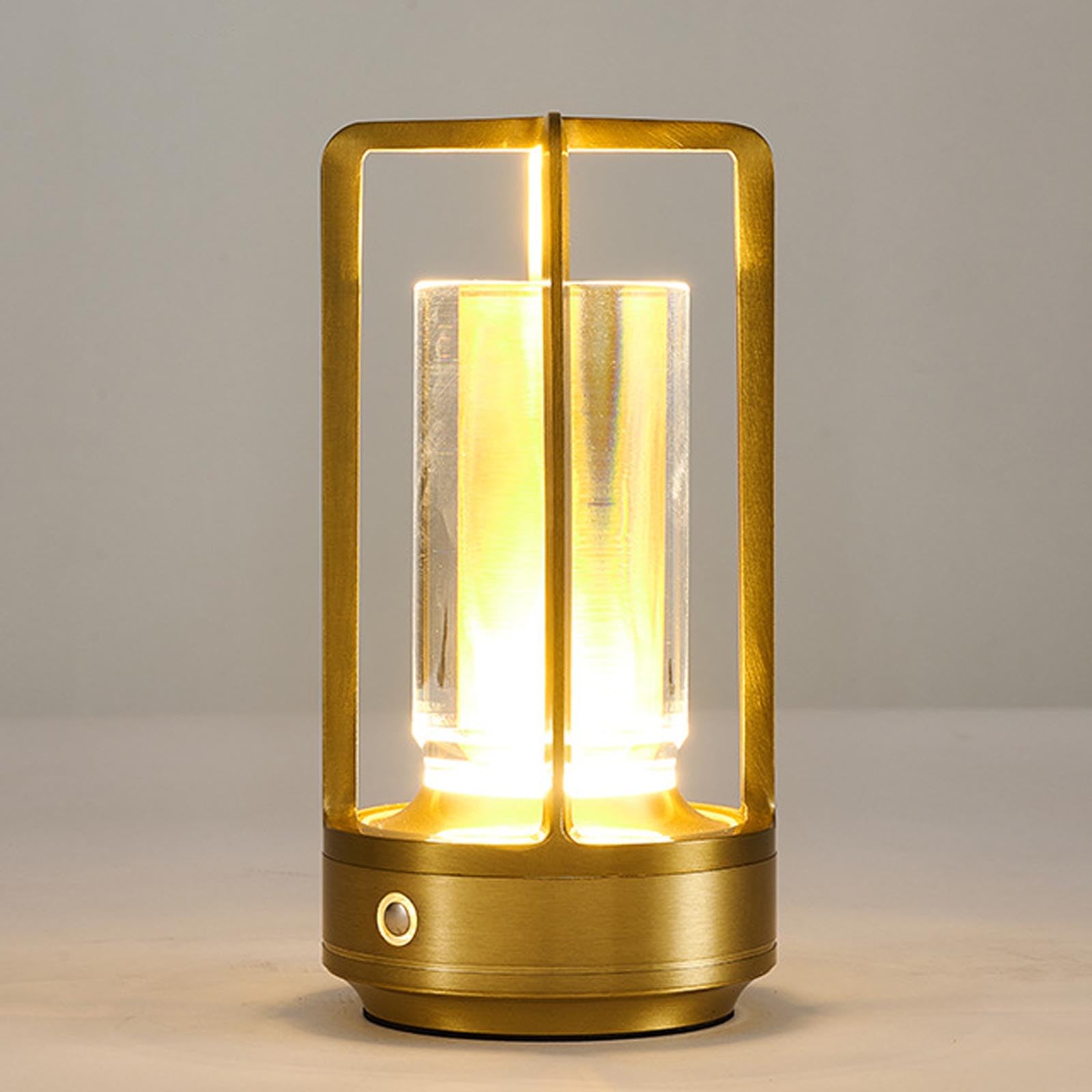 Klarako Crystal Lantern - Rechargeable Cordless LED Night Light with 3 Color Changing Modes, Decorative Atmosphere Lamp for Home, Restaurant, Bar, Cafe & Camping | Perfect for Bedroom Decor, Romantic Ambiance and Outdoor Lighting