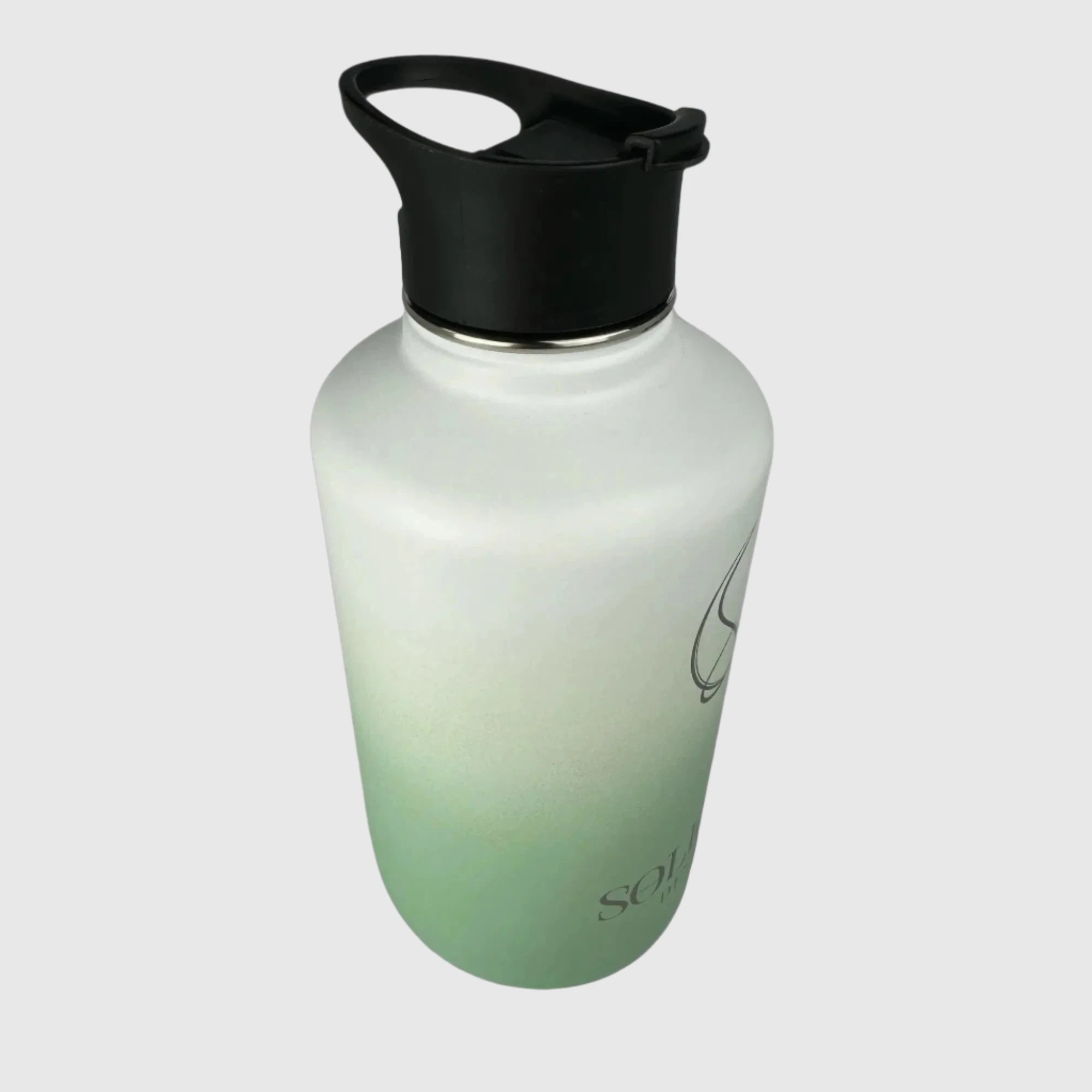 Pastel Green Insulated Stainless Steel Water Bottle 1.9L (64oz) - Leakproof & BPA Free - Perfect for Gym, Hiking, Travel & Office Use