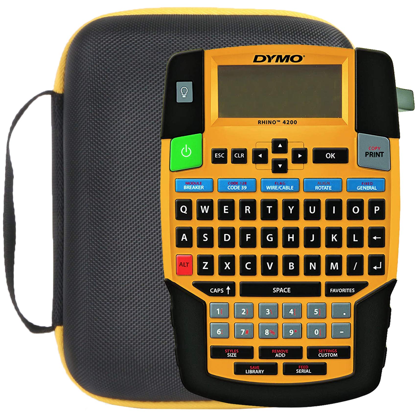 Khanka Heavy-Duty Hard Carrying Case for DYMO Rhino 4200 Industrial Label Maker | Replacement Protective Storage Bag | Ideal for Office, Warehouse & Industrial Labeling Work