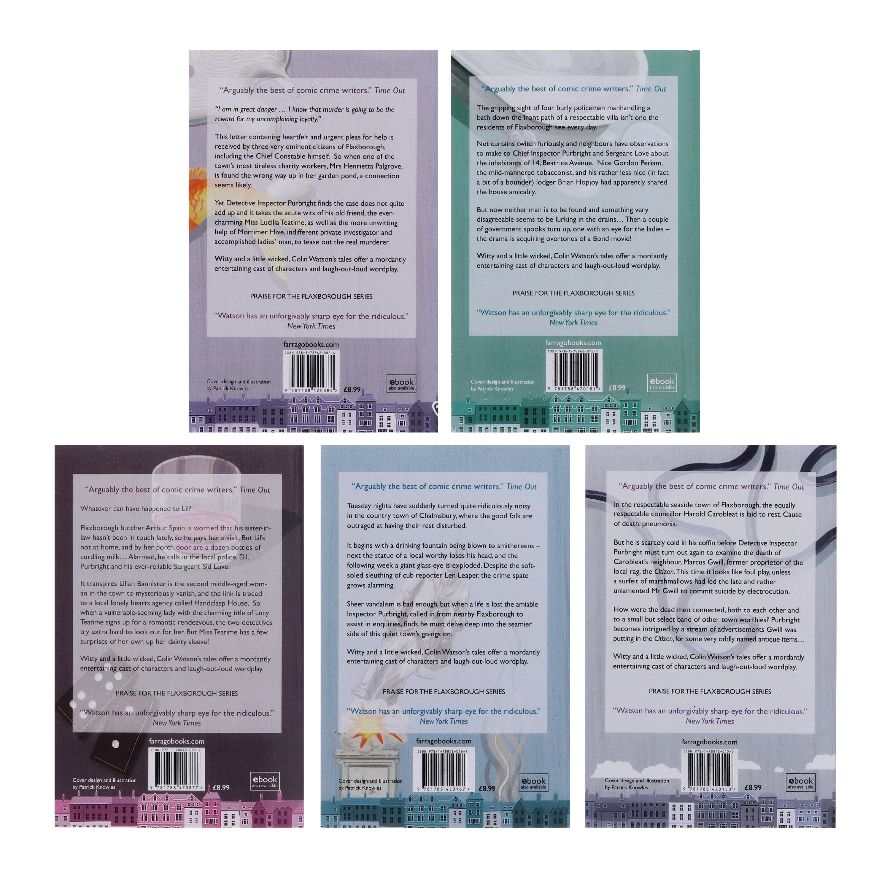 Colin Watson's Flaxborough Mystery Series - Complete 5 Book Set (Vol. 1-5) | Cozy British Crime Fiction Paperback Collection | Perfect for Mystery Lovers & Book Club Discussions