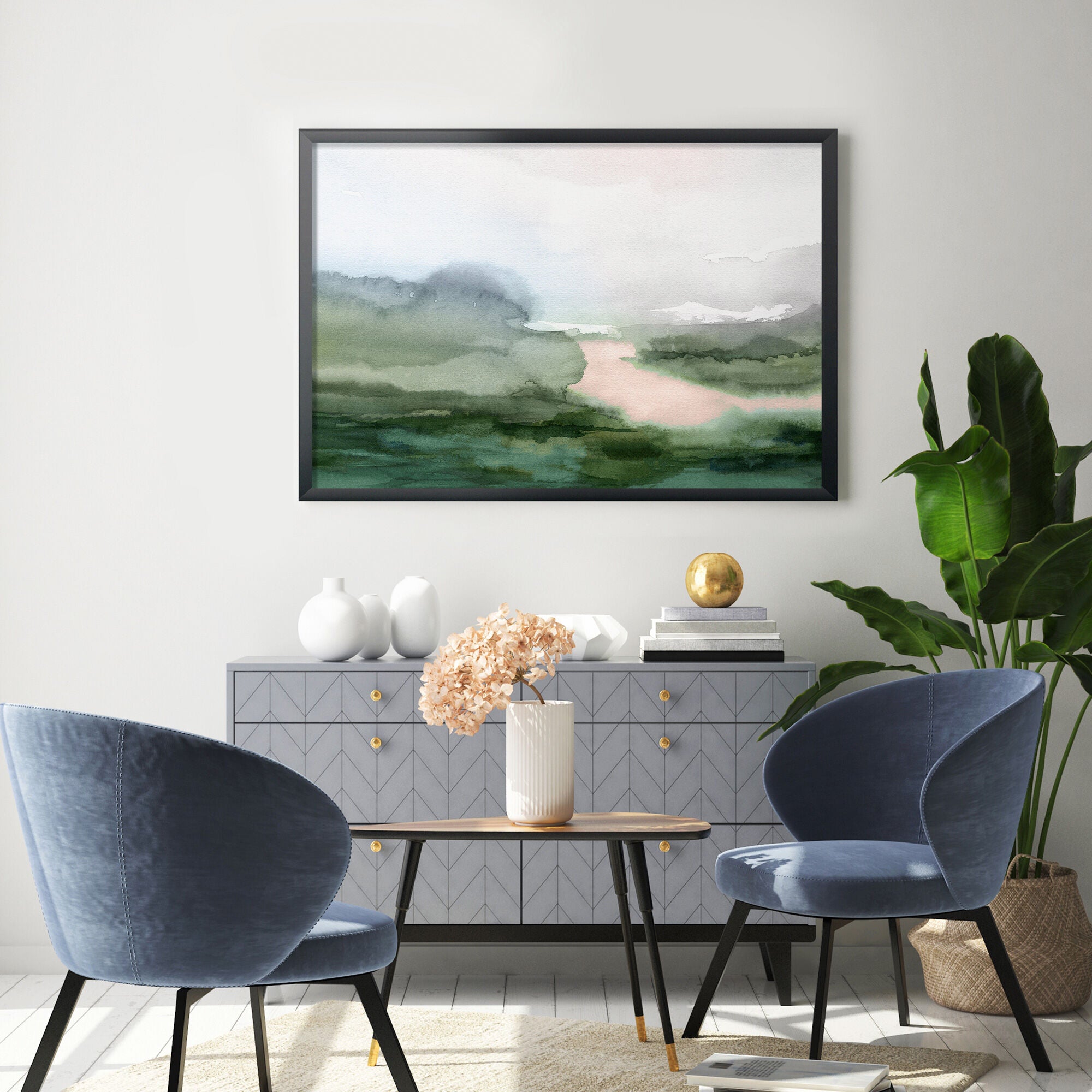 Heartland Home Greenery Wall Art Decor - Botanical Prints for Living Room, Bedroom & Office - Perfect for Home Interior Design & Housewarming Gifts