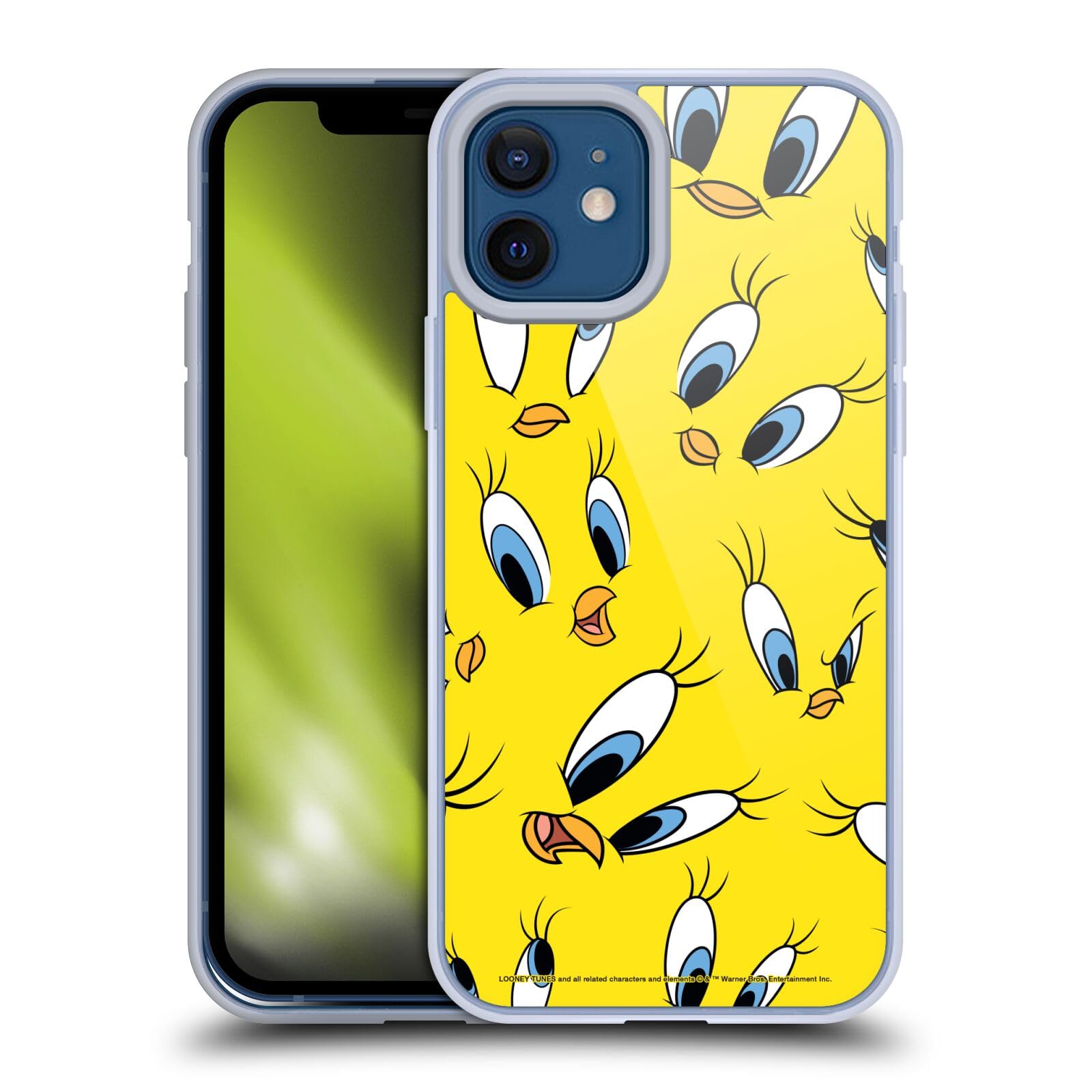 Officially Licensed Looney Tunes Tweety Soft Gel Phone Case for Apple iPhone 12 & iPhone 12 Pro - Cute Cartoon Character Design, Shock-Absorbent Protection - Perfect for Fans, Daily Use & Gift Giving