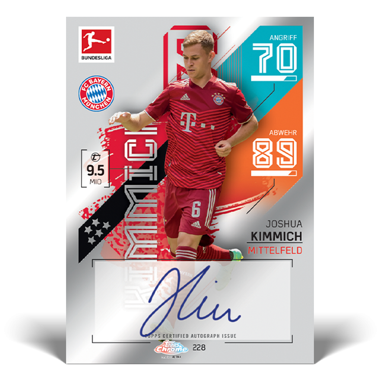 Topps Bundesliga Match Attax Chrome 2021/22 Soccer Trading Cards - Single Pack for Collectors & Fans | Perfect for Trading, Gifts & Display