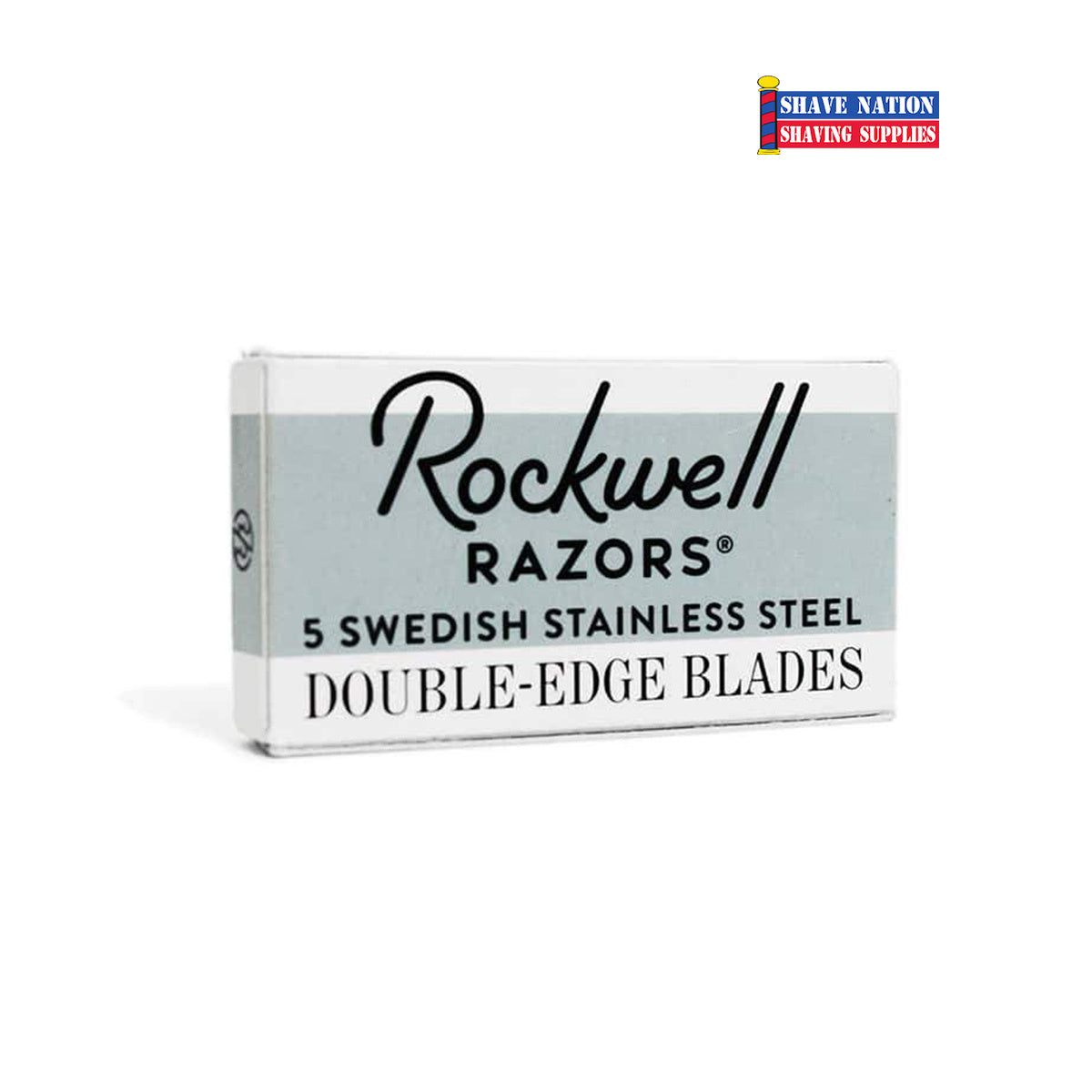 Rockwell Swedish Stainless Steel Double Edge Safety Razor Blades - 5 Pack - Ultra Sharp & Smooth Shaving for Men - Perfect for Travel & Daily Shaving Routine
