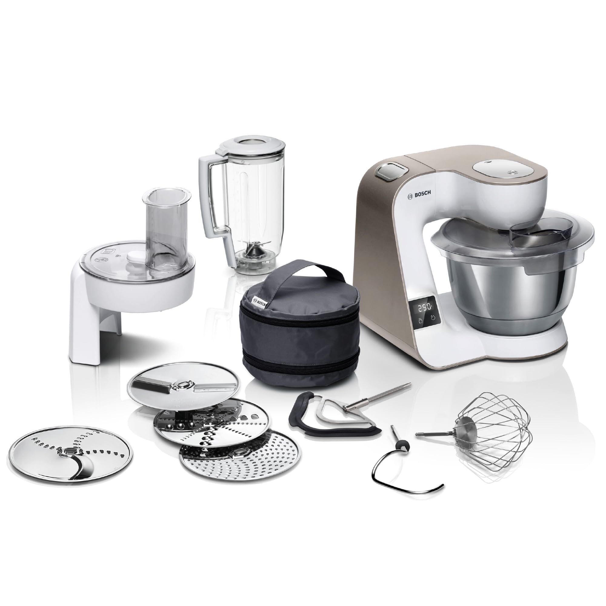 Bosch MUM5XW20 3.9L Stand Mixer with Built-in Timer, 1000W Powerful Planetary Mixer - Perfect for Baking Cakes, Cookies, and Bread at Home