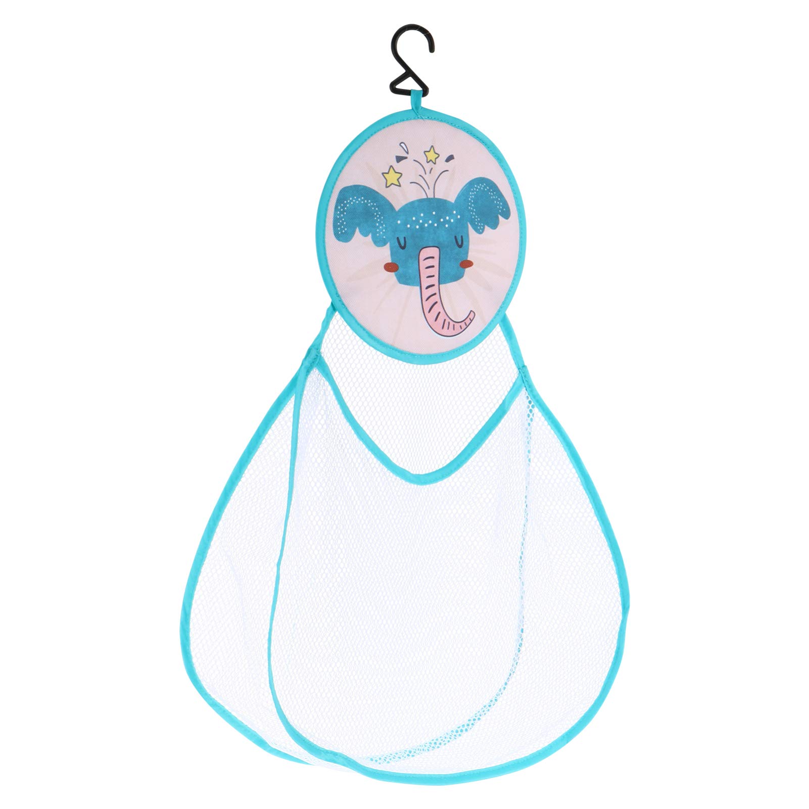 TOYANDONA Cute Elephant Baby Bath Toys & Hanging Mesh Storage Organizer - Waterproof Shower Toy Bag for Bathtub, Bathroom, Kids' Bath Time Fun & Organization