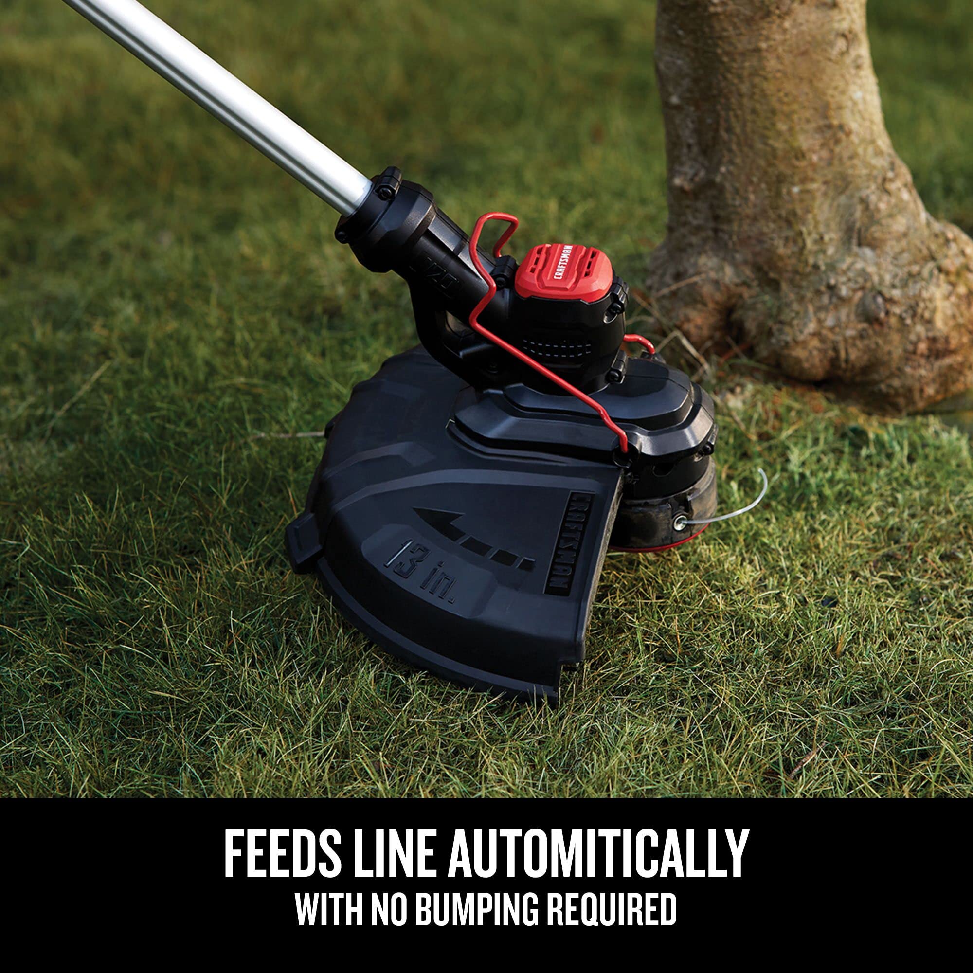 CRAFTSMAN V20 Cordless String Trimmer Edger - 13 Inch Weed Wacker with Automatic Feed, Bare Tool (CMCST900B) | Perfect for Lawn Care, Yard Maintenance & Landscaping