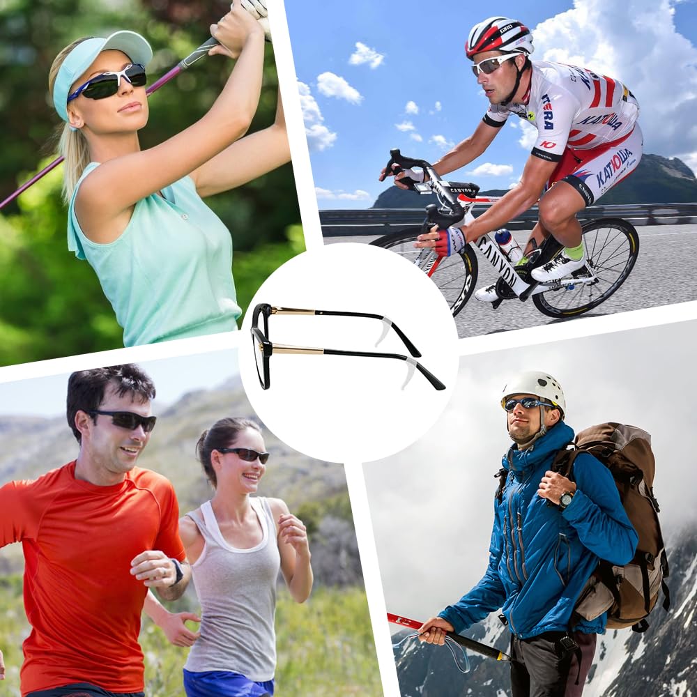 Anti-Slip Eyeglass Ear Grips & Hooks - Secure Fit for Glasses - Perfect for Sports, Reading & Active Lifestyles