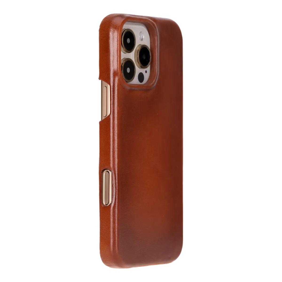 Premium Burnished Tan Leather iPhone 16 Pro Max Wallet Case - Slim Protective Cover with Card Slots | Perfect for Business Travel & Everyday Use