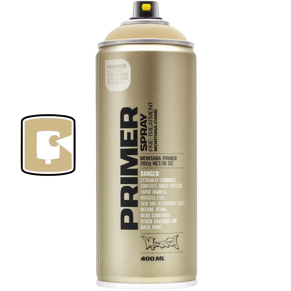 Montana Primer 400ml - High-Quality Acrylic Spray Primer for Graffiti, Street Art & DIY Projects | Fast Drying, Smooth Finish | Perfect for Walls, Canvas & Wood Surfaces