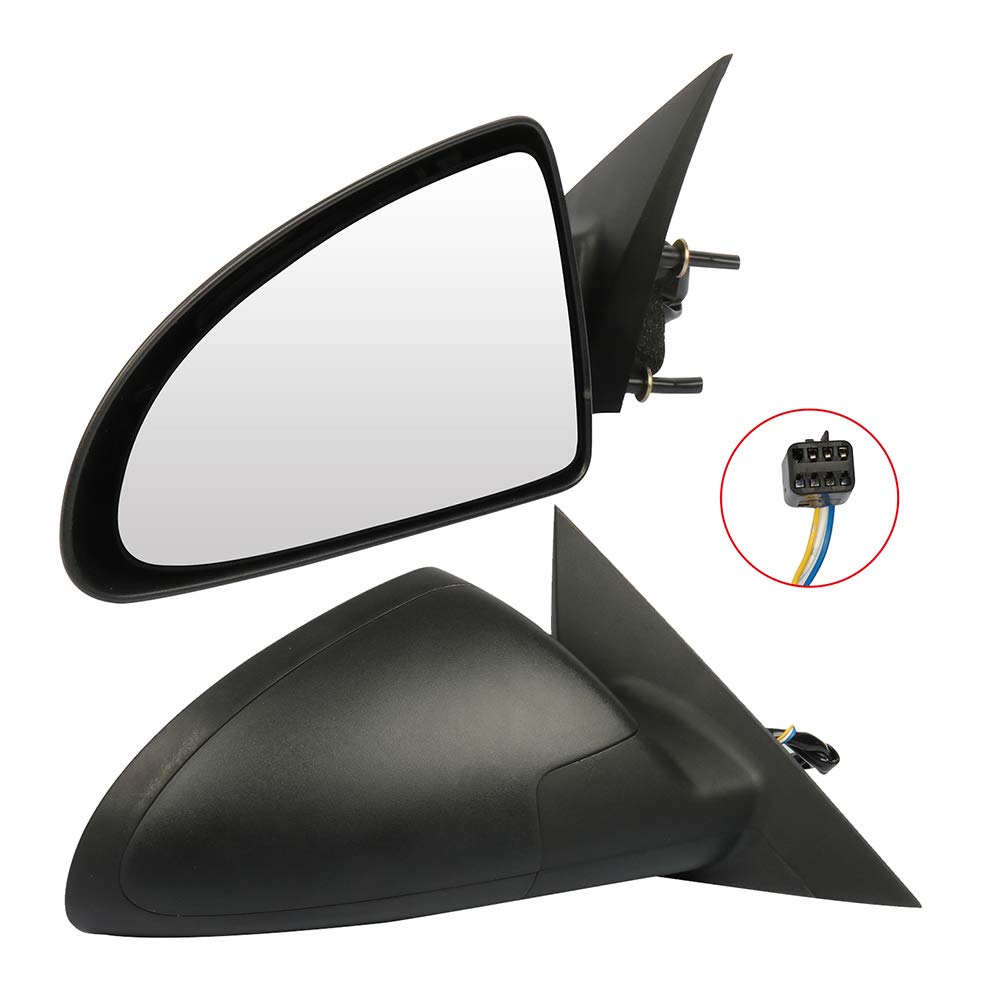 SCITOO Power Folding Side View Mirrors - Driver & Passenger Side Replacement for 2005-2009 Pontiac G6 (GM1320291 GM1321291) | Manual Control, Left & Right Mirrors | Perfect for Daily Commuting & Road Trips
