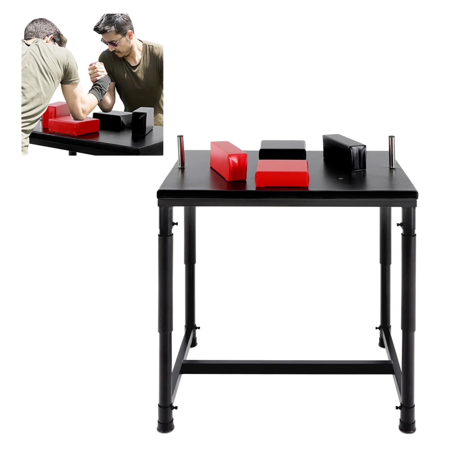 Professional Arm Wrestling Table - Heavy Duty 2204 Lbs Capacity Training & Competition Table for Home, Office, Gym - Perfect for Strength Training, Tournaments & Fitness Challenges