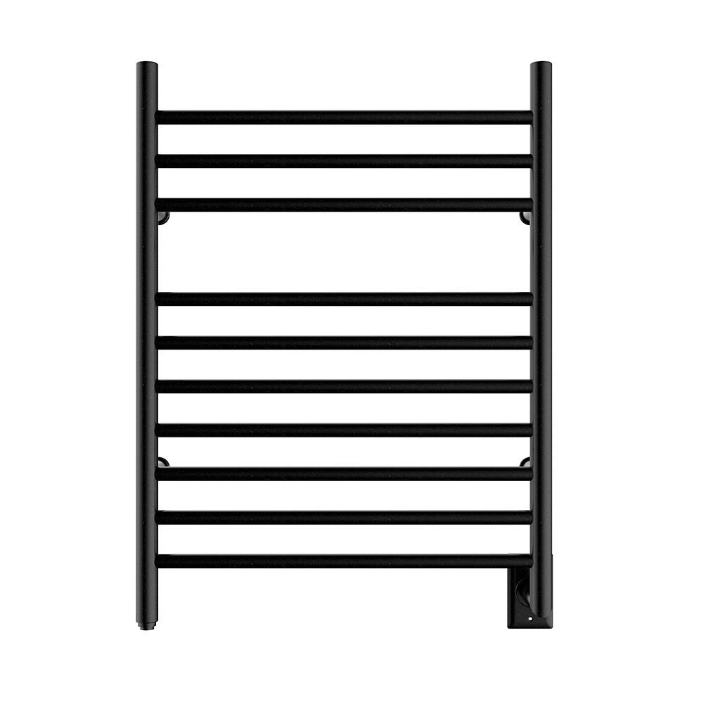 HEATGENE Hardwired Heated Towel Rack - Wall Mounted Bathroom Towel Warmer in Matte Black | Fast Warming for Spa, Luxury Hotels & Home Use